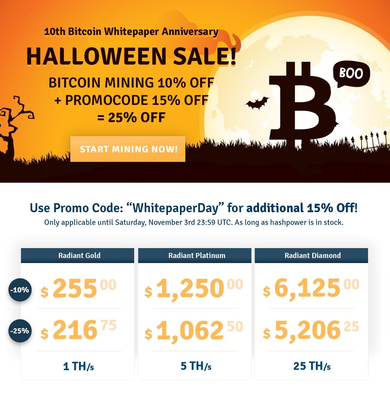 Crypto-Halloween Sale! Limited Offer 😱
